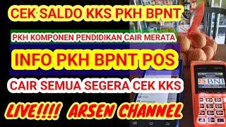 LIVECEK SALDO KKS PKH BPNT CAIR Semua Pkh komponenpendidikan lansia balita cair#pkh#bpnt#bansos#kks