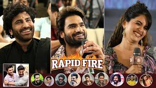 Kartikeya Hilarious Funny Rapid Fire With Sharwanand @ Bhaje Vaayu Vegam  Pre Release Event