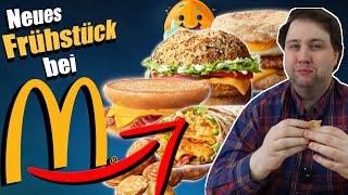 Das NEUE FRÜHSTÜCK von McDonalds McWrap McMuffin McToast Big Morning Chicken Mini Pancakes 〽️