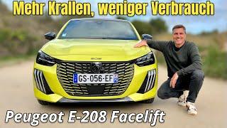 Peugeot E-208 GT Kleinwagen mit Facelift und neuem Antrieb  Test  Review  Preis  2024