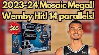 Wemby Streak Continues 2023-24 Panini Mosaic Basketball Mega Box Case Hit Hunting