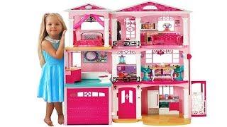 Дом куклы Барби - Самая большая Игрушка Барби на Kids Diana Show  Barbie Doll House