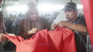 PROSES FINISHING CANGGIH KAIN PRODUKSI CV. JEMBATAN MERAH SILUNGKANG