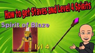 How to get Staves Level 4 Spirits and Other Equipment   Giant Simulator  Roblox