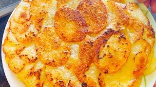 3 Potatoes 1 Onion and Cheese Recipe For Dinner in 10 minutes