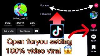 Viral tiktok settings bangla 2023foryou settingshow to viral tiktok videotiktok settings tutorial