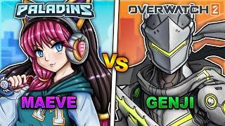 MAEVE VS GENJI  Paladins and Overwatch 2 Comparison