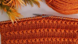 Gösterişli ve Kolay İki Şiş Örgü Modeli ️ Knitting Crochet.