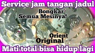 Tutorial Service Jam Tangan otomatis orient original jadul  mati total bisa hidup lagi.