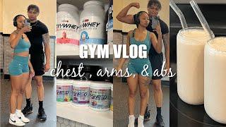 gym vlog  come do upper body with me beginner friendly