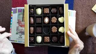 ASMR  Chocolate Candy Unboxing  Tasting & Whispered Magazine Browsing Page Turning & Coffee