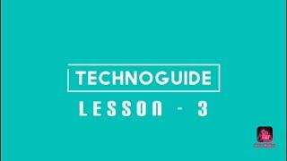 TechnoGuide Lesson - 3  Mechanical drawing method