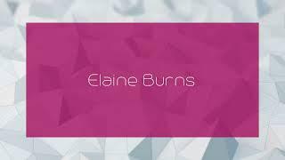 Elaine Burns - appearance