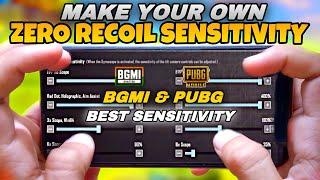 How to make your own sensitivity  Best Zero Recoil sensitivity for BGMI&PUBG MOBILE  sensitivity 