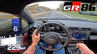 2023 Toyota GR86  TOP SPEED POV on GERMAN AUTOBAHN