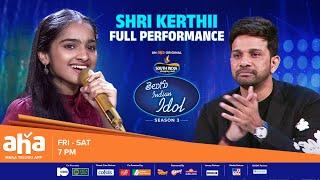 Telugu Indian Idol Season 3  GV Shri kerthii full performance  Thaman Karthik