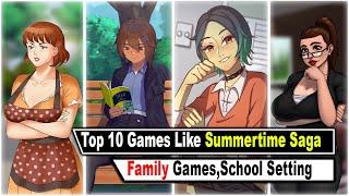 Top 10  Realistic Games Like Summertime Saga Family Games School Setting Part.6