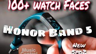 Honor band 5 Unbox with 100+ watch faces and SpO2 sensor Music Control