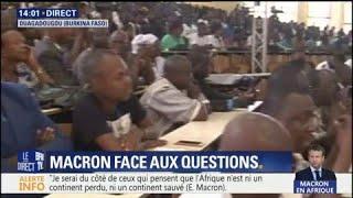 Burkina Faso Macron renvoie les étudiants vers leur président pour les coupures délectricité