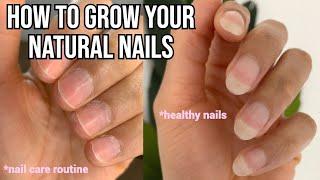 HOW TO GROW NAILS FAST  tips for healthy strong natural nails 2024