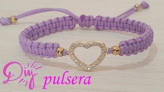 DIY COMO HACER PULSERA CORAZON  PARA  PAREJAS  AMISTAD  VENDER  FACIL Y BONITA