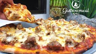 BEST THIN CRUST SAUSAGE PIZZA - CHICAGO BAR STYLE