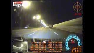 Nissan GT-R 4.3L HKS GT800+ 327kmh 203mph CRASH