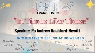 In Times Like These Series Day 7  God made Sex Ps Andrew Rashford-Hewitt  23 Sep 24