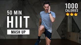 50 Min Fat Burning HIIT Workout  Burn 1000 Calories Full Body At Home