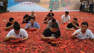 Chinese on fire at chili eating contest