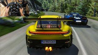INSANE 741HP 2023 Porsche 992 GT3 RS Vs 765HP McLaren 765LT - Assetto Corsa  Moza R9 Gameplay