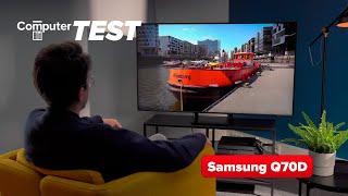 Der Samsung Q70D punktet im Fernseher-Test mit 120 Hertz & Top-Ausstattung