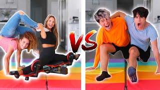 GIRLS VS BOYS GYMNASTIC FLEXIBILITY CHALLENGE