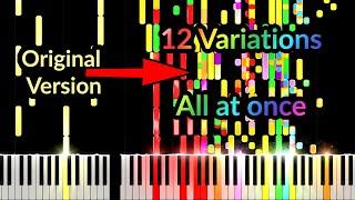 Twinkle Twinkle Little Star by Mozart but all 12 Variations are played at once