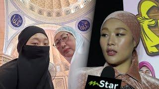 Berdebar Maryam tengok ibu ikut solat siap bawa telekung balik Korea