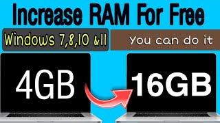 How to increase RAM in Windows PC for free without buying it
