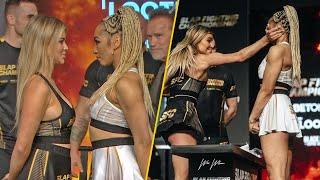 REALITY TV STARS FIGHT Julia vs Adriana  Slap Fighting Championship