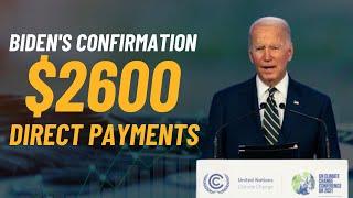 Bidens Confirmation - Social Security Raised to $2600 Monthly for SSI SSDI VA Beneficiaries