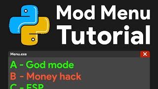 Making a mod menu is easy Heres how to make one with Python and Cheat Engine