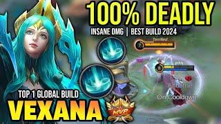 VEXANA BEST BUILD 2024  BUILD TOP 1 GLOBAL VEXANA GAMEPLAY  MOBILE LEGENDS