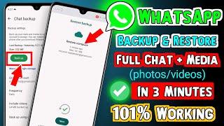 WhatsApp Chat Backup and Restore 2024  How To Restore WhatsApp Messages On Android