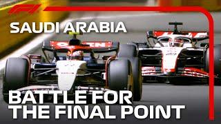 Magnussen and Tsunoda Battle For The Final Point  2023 Saudi Arabian Grand Prix