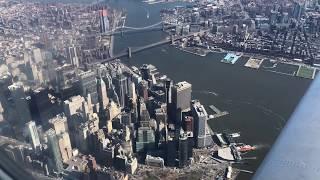 Fantastic CLOSE UP Views - Flying Over Manhattan New York City- Landing LGA Laguardia - DL CRJ-900