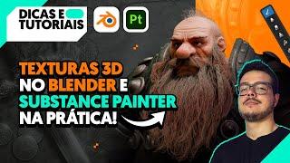 Texturas 3D no Blender e Substance Painter na prática  Aula AO VIVO com JP Lacerda