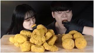 다이어트 뿌링클 순살 치킨 뿌링치즈볼 소소한 먹방 ｜ 본격 식욕감퇴먹방 ｜Bburinkle Korean Chicken MUKBANG SUB