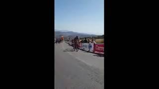 Нападение на Максима Белькова гонщика команды Katusha-Alpecin  во время Вуэльты Испании