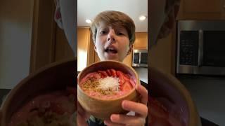 Strawberry Smoothie Bowl #shorts #fyp #viral #chef #food #recipe #trending