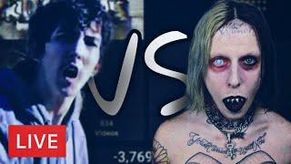 Kurrgas VS Ghostmane LIVE SUBCOUNT AND VIEWS