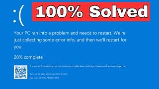 Your device ran into a problem and needs to restart - Windows 10118  Blue Screen Error