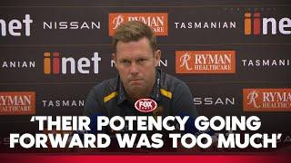 Couldnt withstand the heat - Frustrated Mitchell on big loss  Hawks Press Conference  Fox Footy